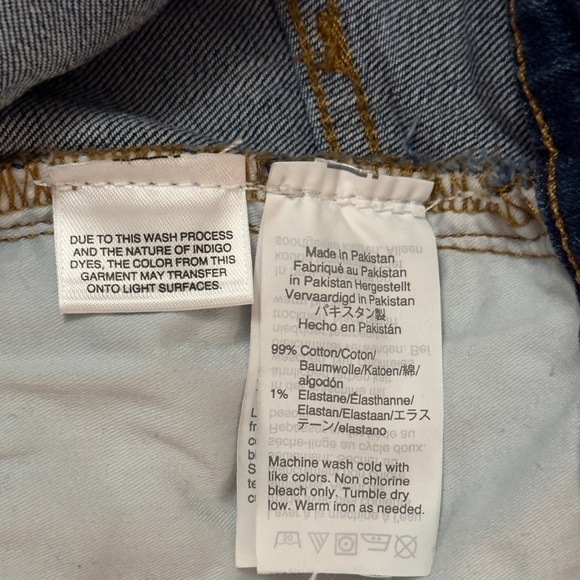 J.Crew Factory jeans size 33. Hits at ankle, relaxed, distressed, like new. - Picture 9 of 10